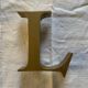 Beautiful vintage metal letter. L