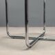 Knoll E01M coffee table designed by Mies van der Rohe, metal, 1990s.