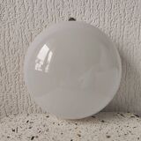 Applique murale demi-sphère en opaline blanche