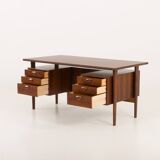 Bureau exécutif Kai Kristiansen en palissandre modèle 59 pour Feldballes Möbelfabrik, Danemark, années 1960