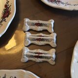 Ensemble de 6 assiettes plates + 6 portes couteaux Obernai