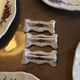 Set of 6 flat plates - 6 door knives Obernai