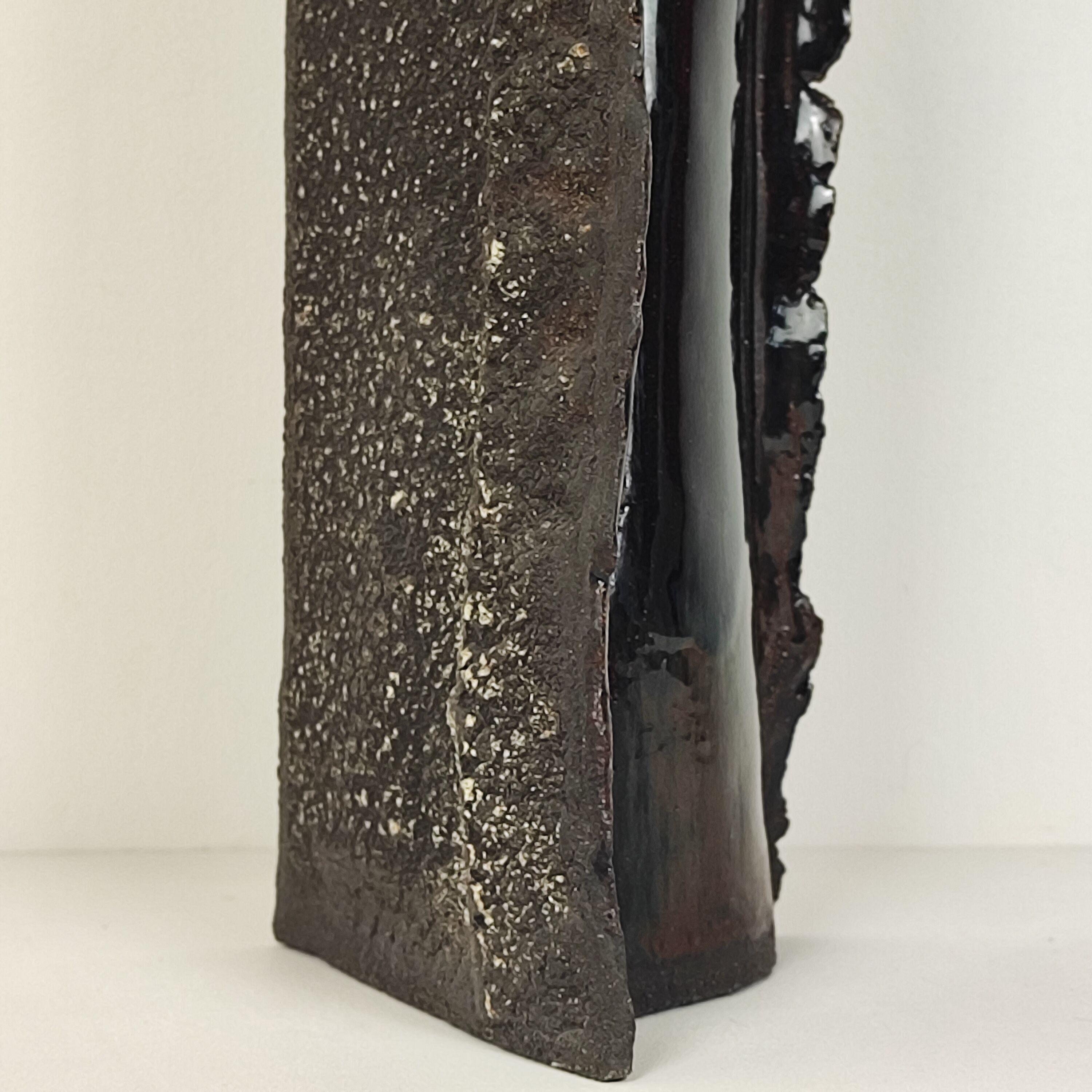 "Brutalist" ceramic vase