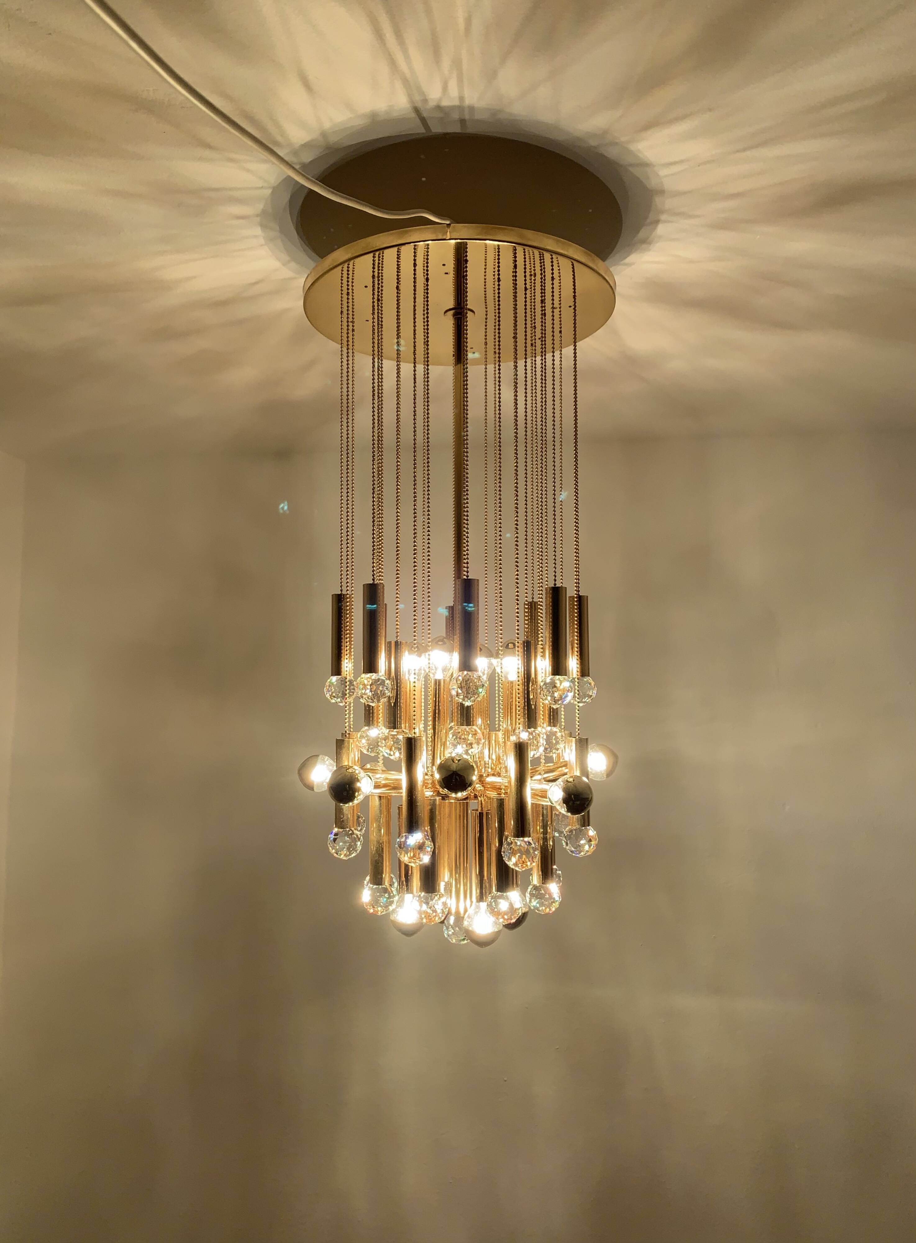 Lustre doré d'Ernst Palme