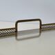 Rectangular Service Tray with Openwork Gallery in Brass. French Work