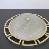 Grand Sputnik ceiling light in brass, Stilnovo style, 1970s.