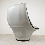 Vintage leather lounge chair by Gerard van den Berg, 1970s