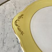 cake dish Moulin des Loups canary yellow 50s