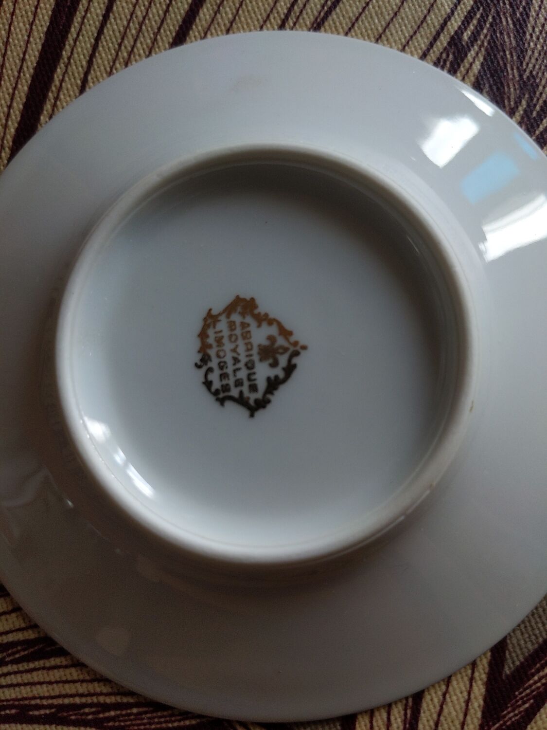 Service café fabrique royale de Limoges x6 (plates and cups) for Lansel