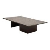 Rectangular brutalist slate stone coffee table by Metaform 1970s