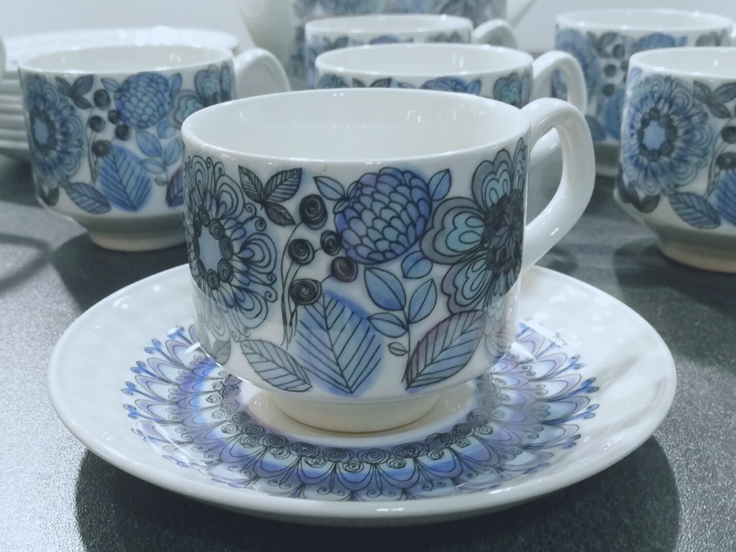 Service à café en porcelaine espagnole pontesa