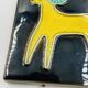 Vintage ceramic tile by Yvette Manoy - 1968