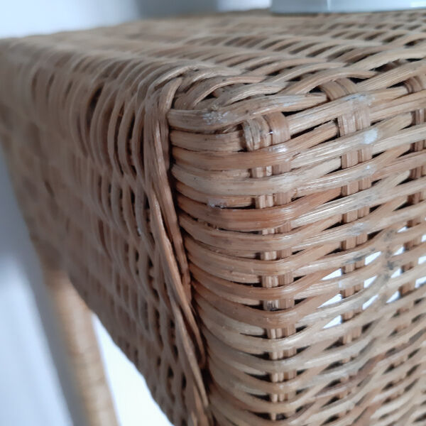 Rattan console