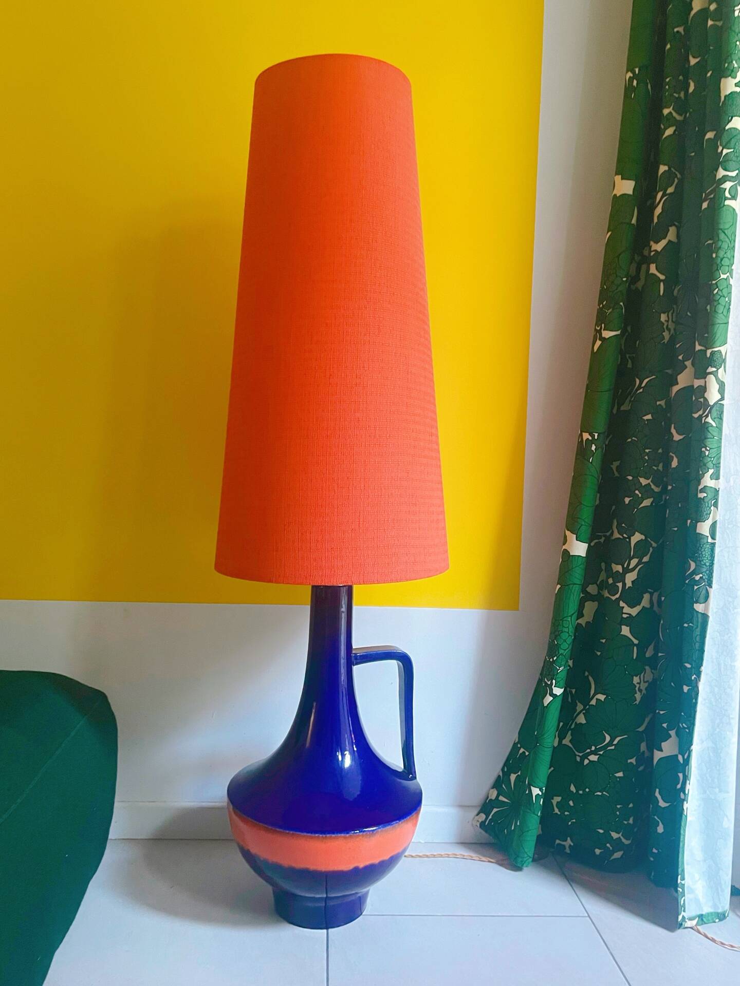 Large vintage floor lamp 140cm