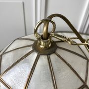 Suspension in mother-of-pearl and bamboo / wood 50s
