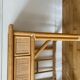 Bureau en rotin et bambou vintage
