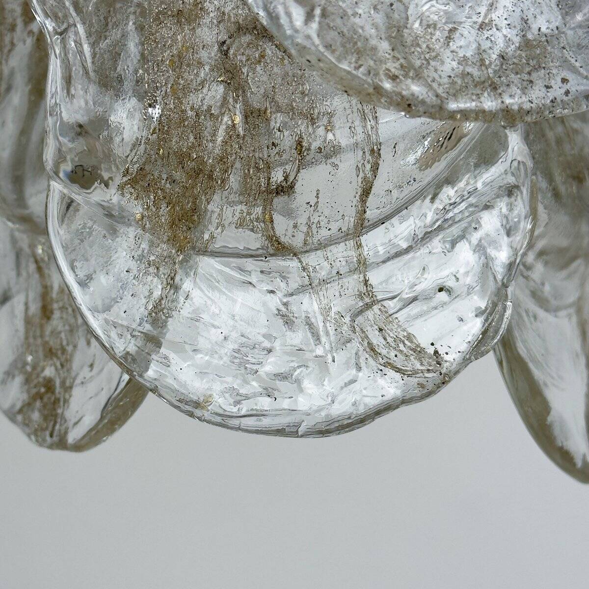 Vintage Murano glass chandelier by Mazzega, Italy 1970s