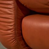 Fauteuil en cuir années 1970