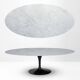Original Knoll Tulip oval dining table 244x137 Eero Saarinen Arabescato Matt