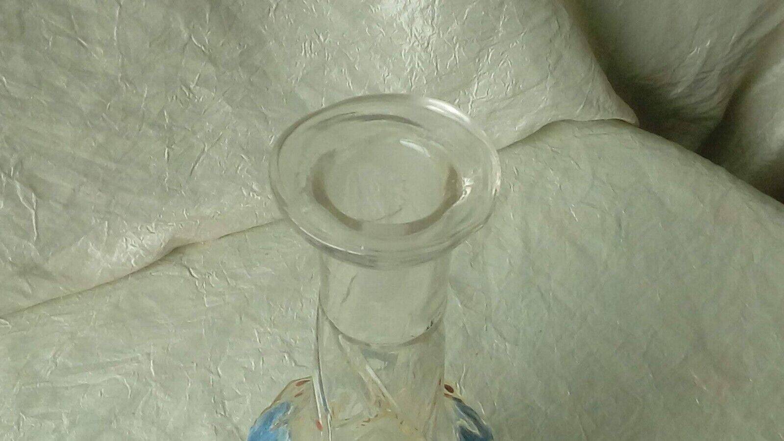 Legras enameled glass carafe in bold enamel late 19th century