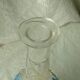 Carafe en verre emaille legras email gras fin 19 eme
