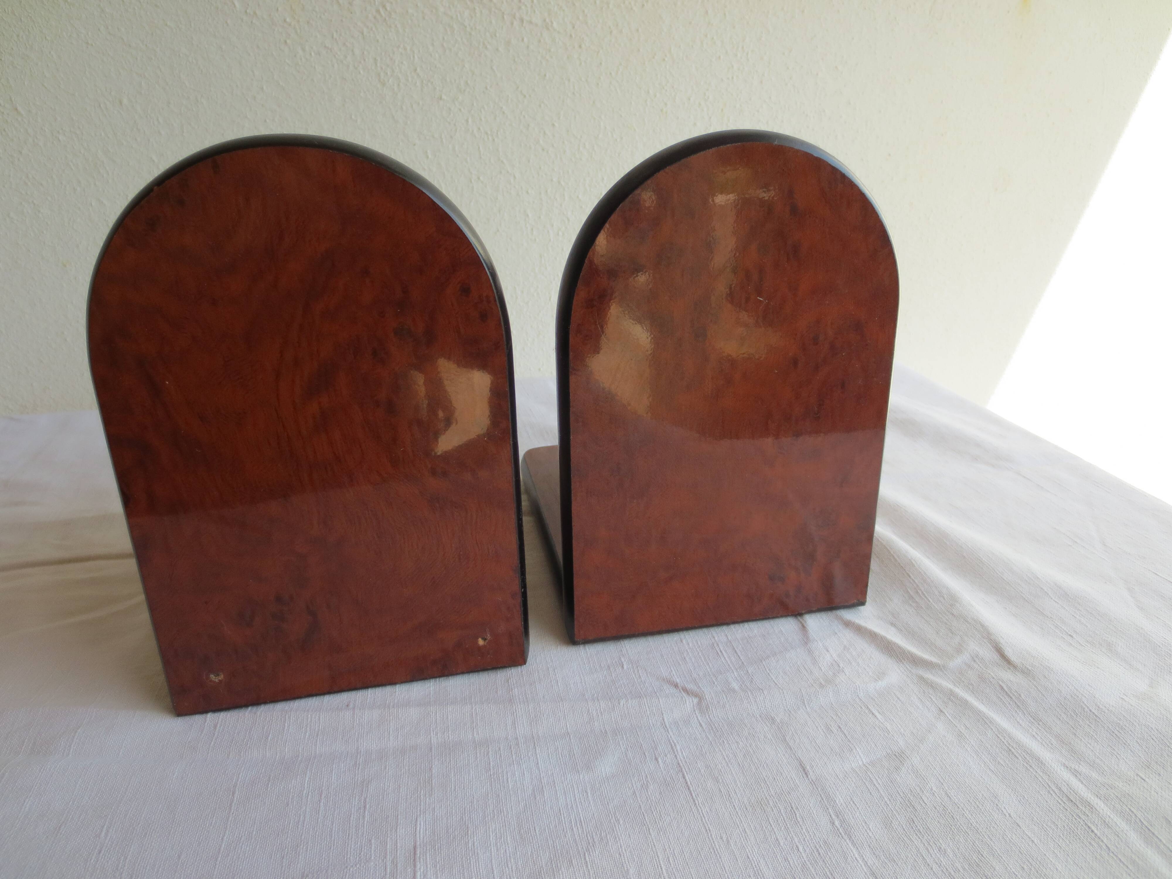 Bookends made of formica and globes.