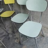 Set of 9 vintage formica chairs