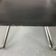 Pair of design armchairs in imitation leather chrome