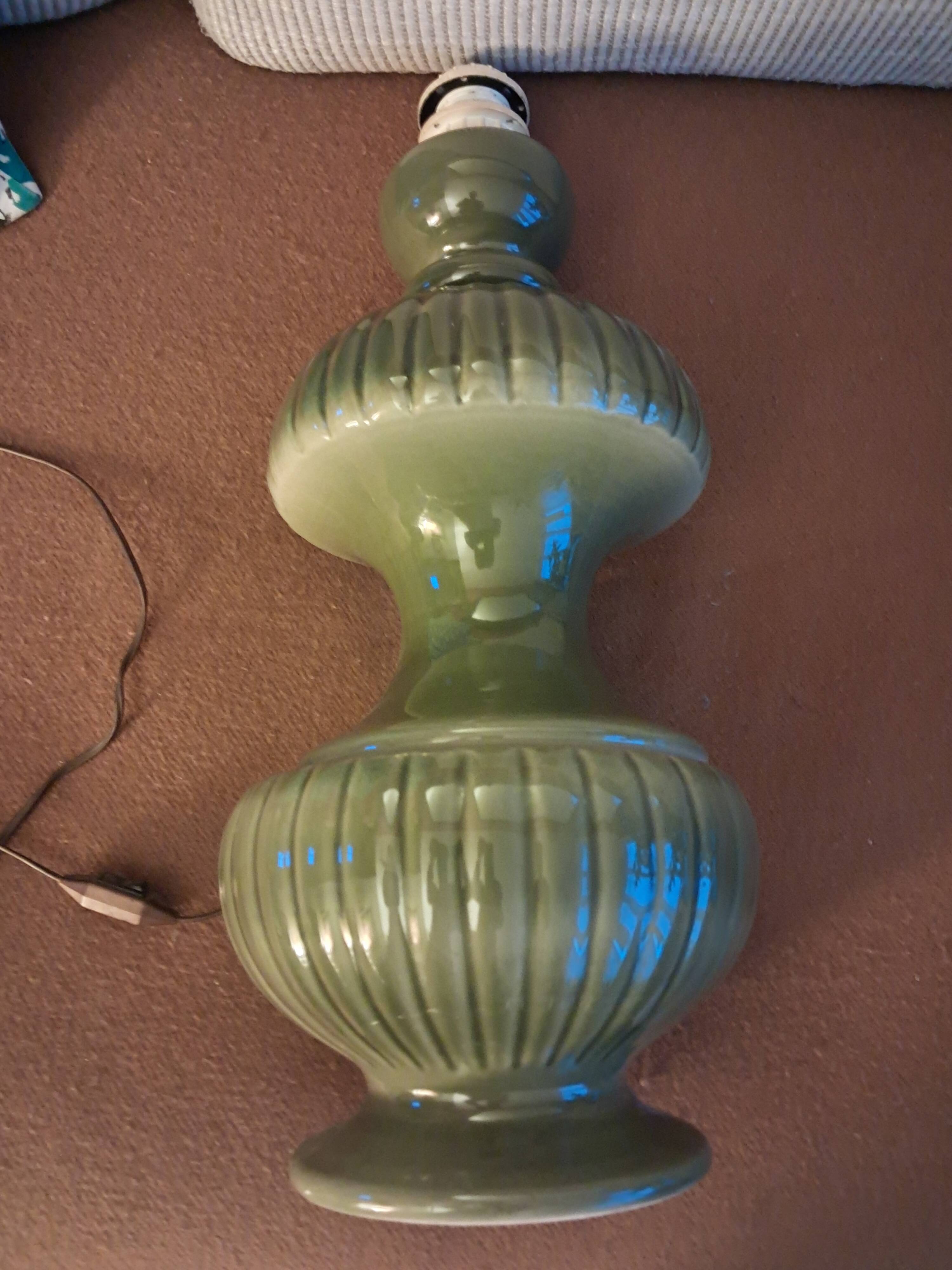 Large vintage ceramic lamp