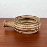 Danish studio pottery bowl from the mid-century by Tue Poulsen for Tue Keramik, 1960s.