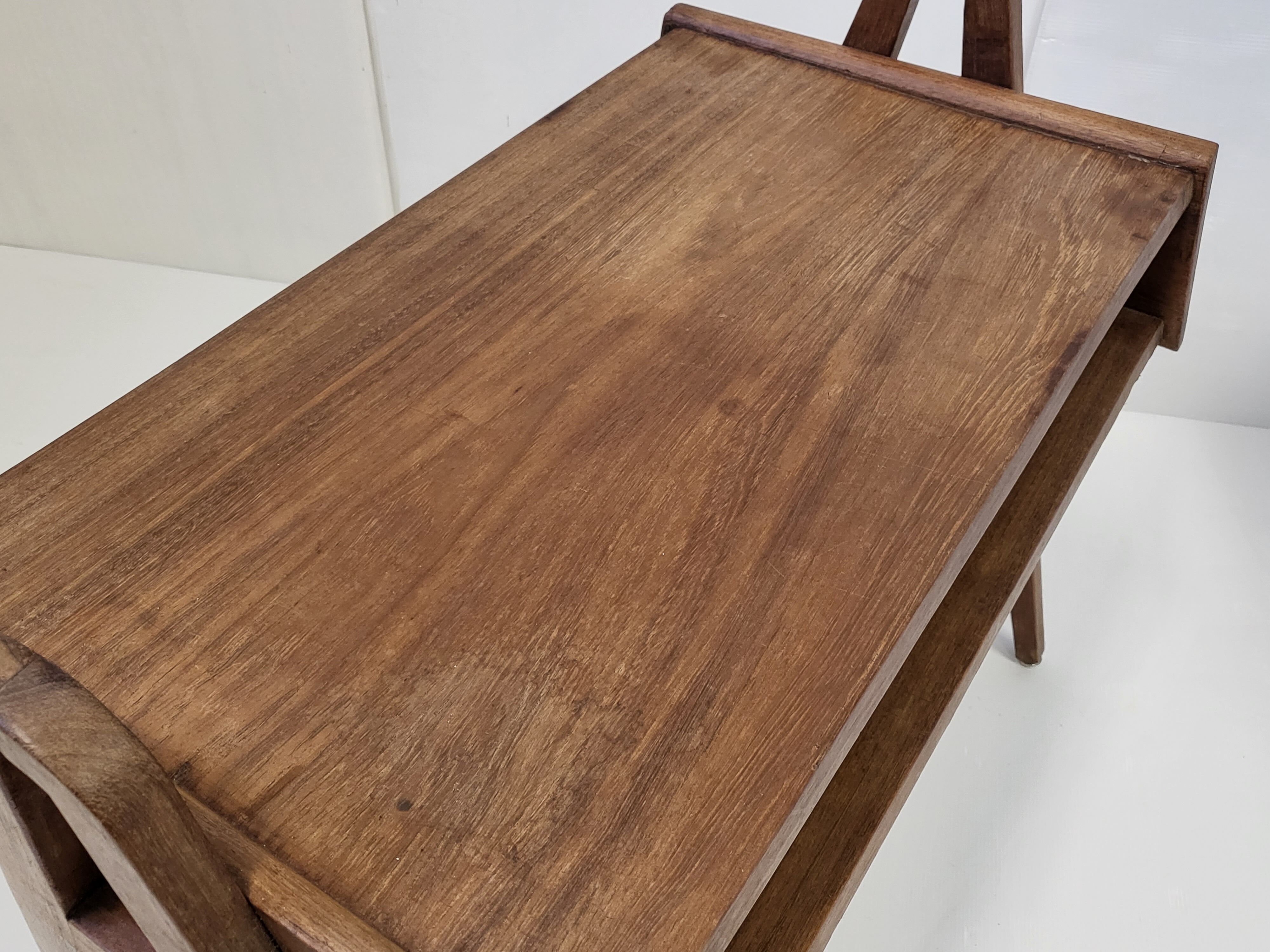 Vintage table 1950 compass feet