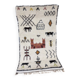 Handmade moroccan berber carpet 185 x 100 cm