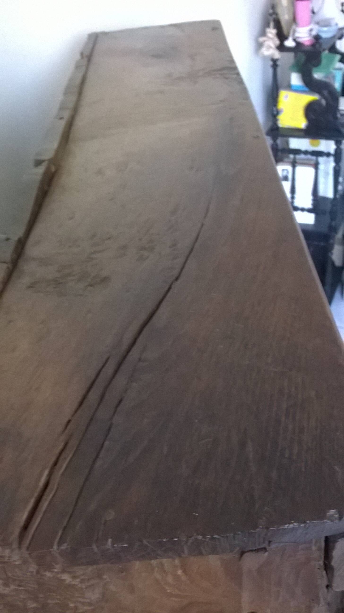 Old oak dresser or shelf to place on the ground
