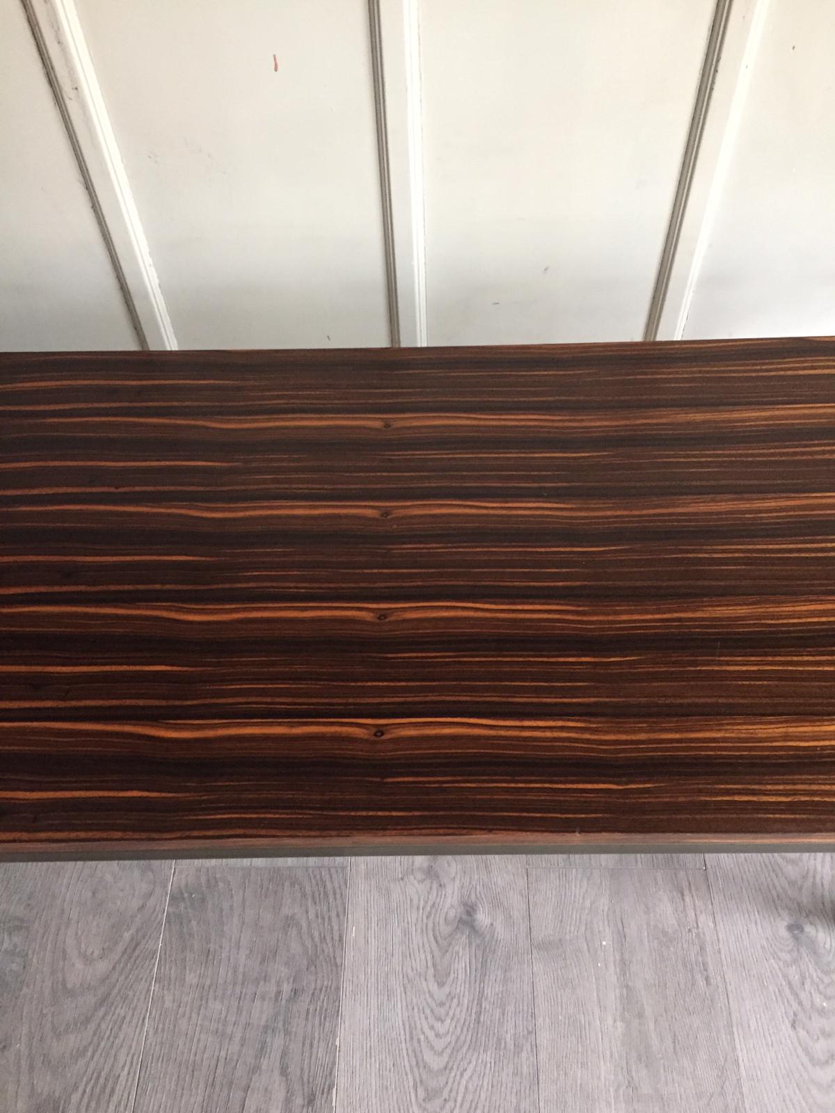Table ébène de Macassar années 50