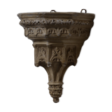 Gothic-style plaster wall console