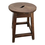 Burmese teak workshop stool