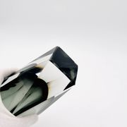 XXL Murano Sommerso Vase Alessandro Mandruzzato 27cm Grey Smoke