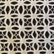 Embroidered white linen tablecloth, square