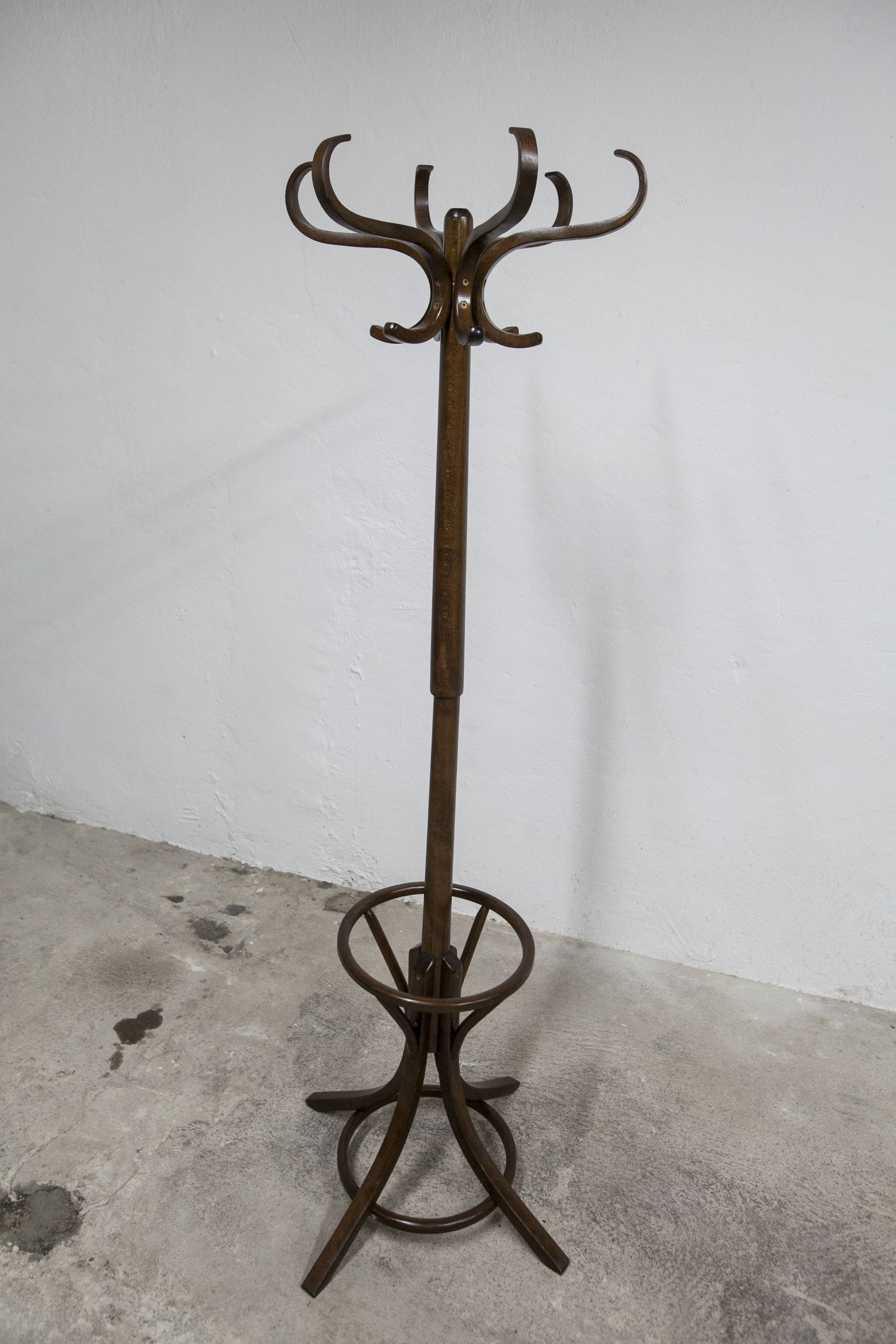 Baumann parrot coat rack 1970 dark oak