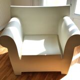 STARCK Bubble armchair "zinc white"