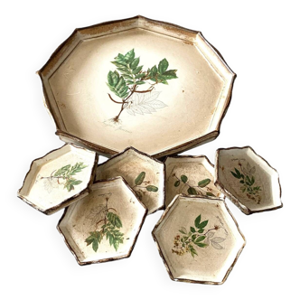 Florentine tray and its coasters