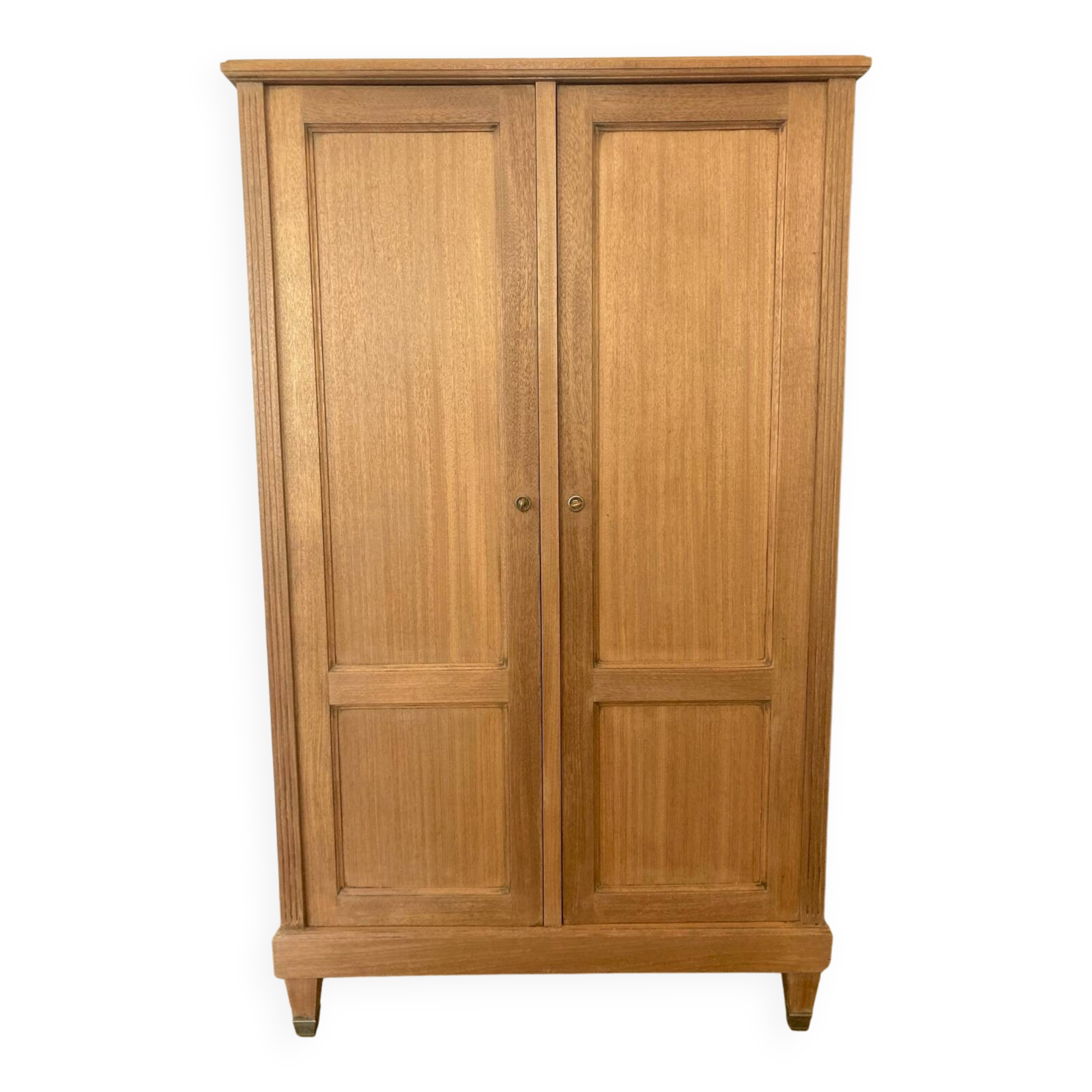 Parisian wardrobe in raw wood