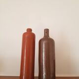 Set of 2 stoneware bottles