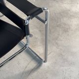 Marcel Breuer Wassily Chair for Gavina, Bauhaus Icon in Leather, 1960s