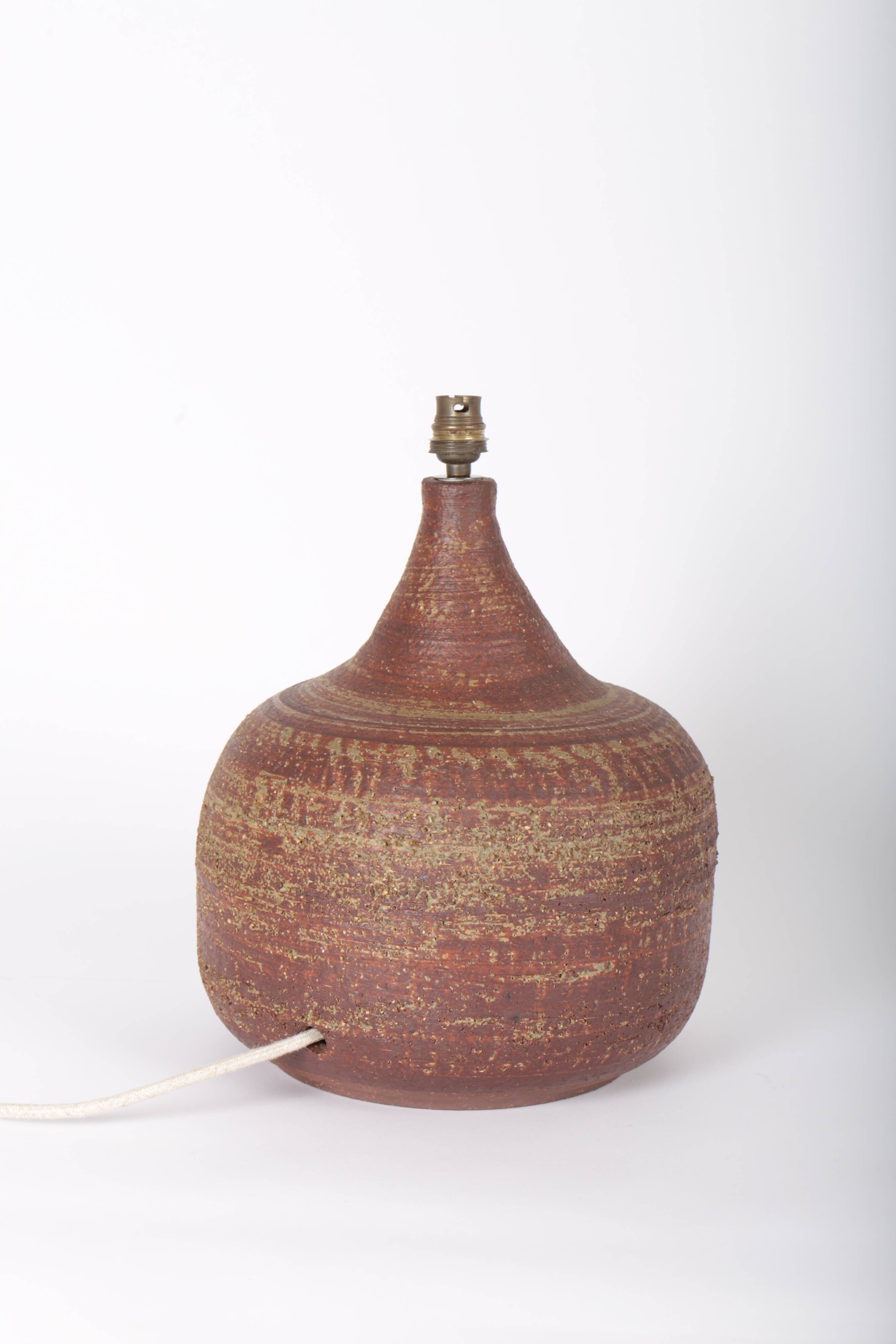 Lamp base by Jacques Pouchain - Atelier Dieulefit