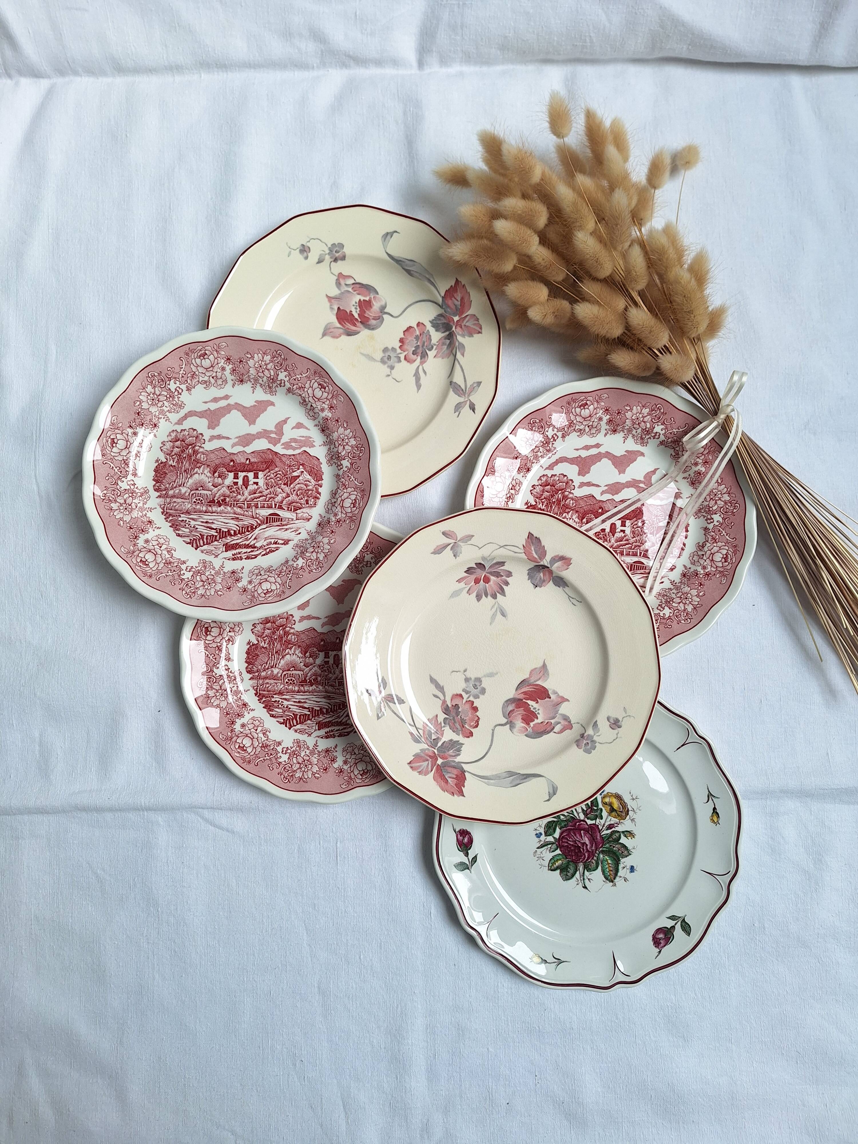 Vintage dessert plates