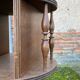 Gueridon side table turned wood