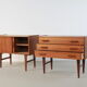 Ensemble de deux chevets de Design danois vintage teck