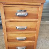 Walnut office with double lockers