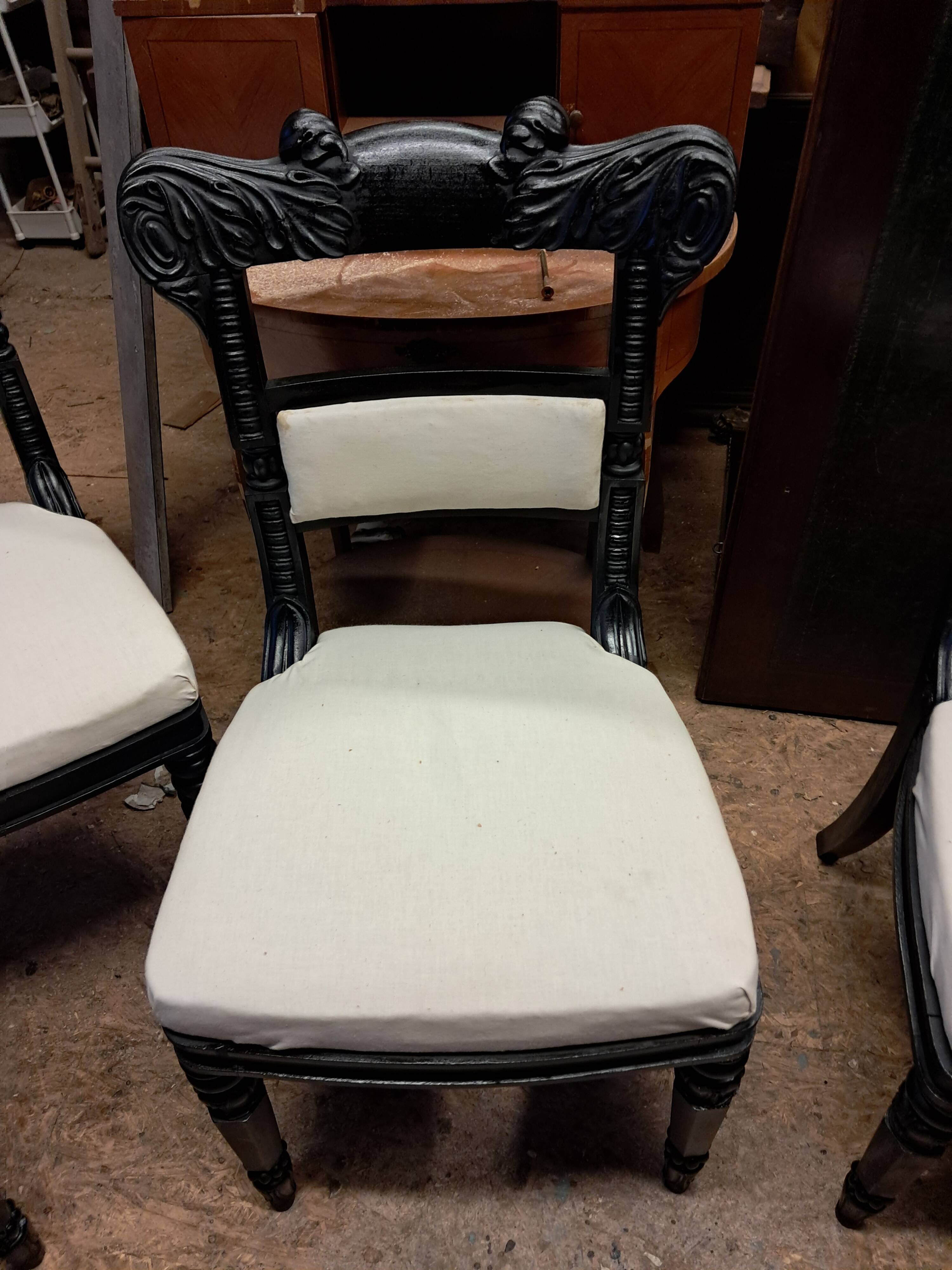 Set of 6 victorian chairs